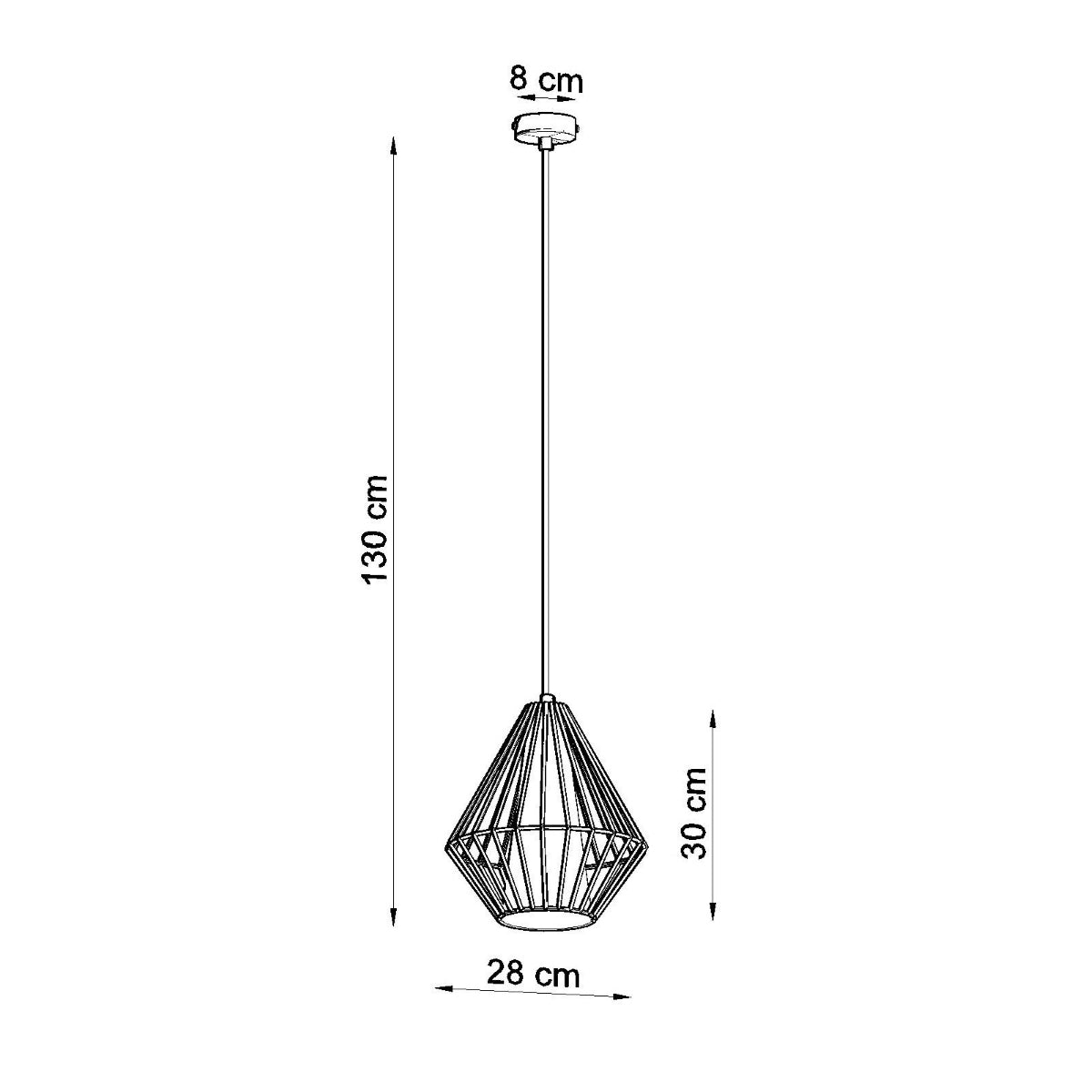 DEMI hanging light black