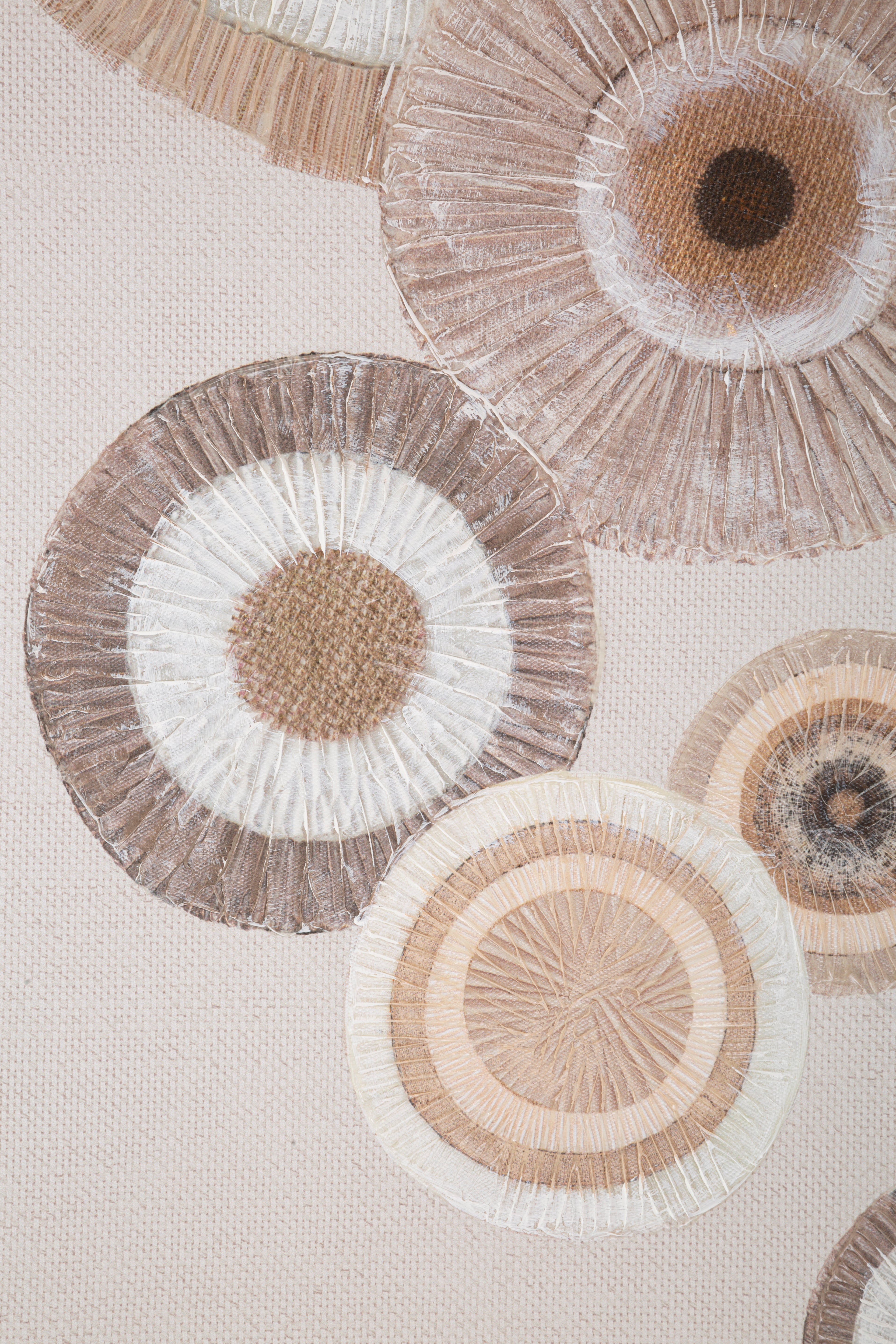 Wall picture Circly Natural tones Boho Chic 50x100cm canvas art