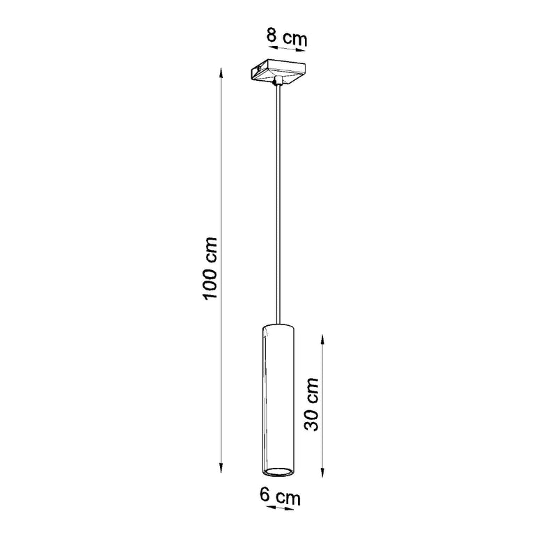 Pendant light LAGOS 1 White – Simple hanging light for stylish interiors