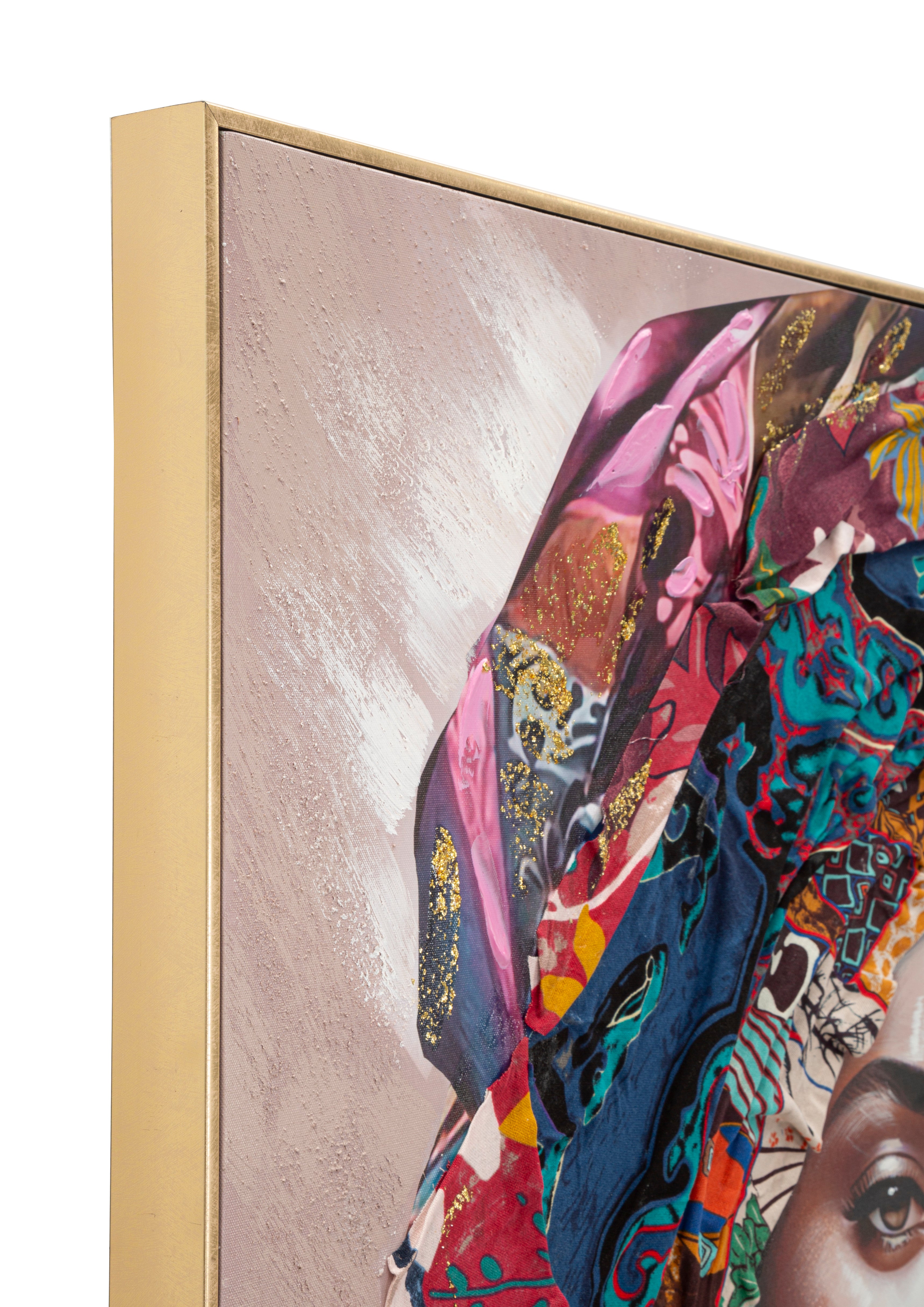 Wall picture Alexandra Royal female portrait canvas with frame 92x122cm