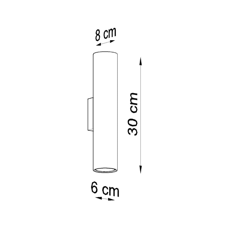 Wall light LAGOS 2 White – Modern wall lamp with two light sources