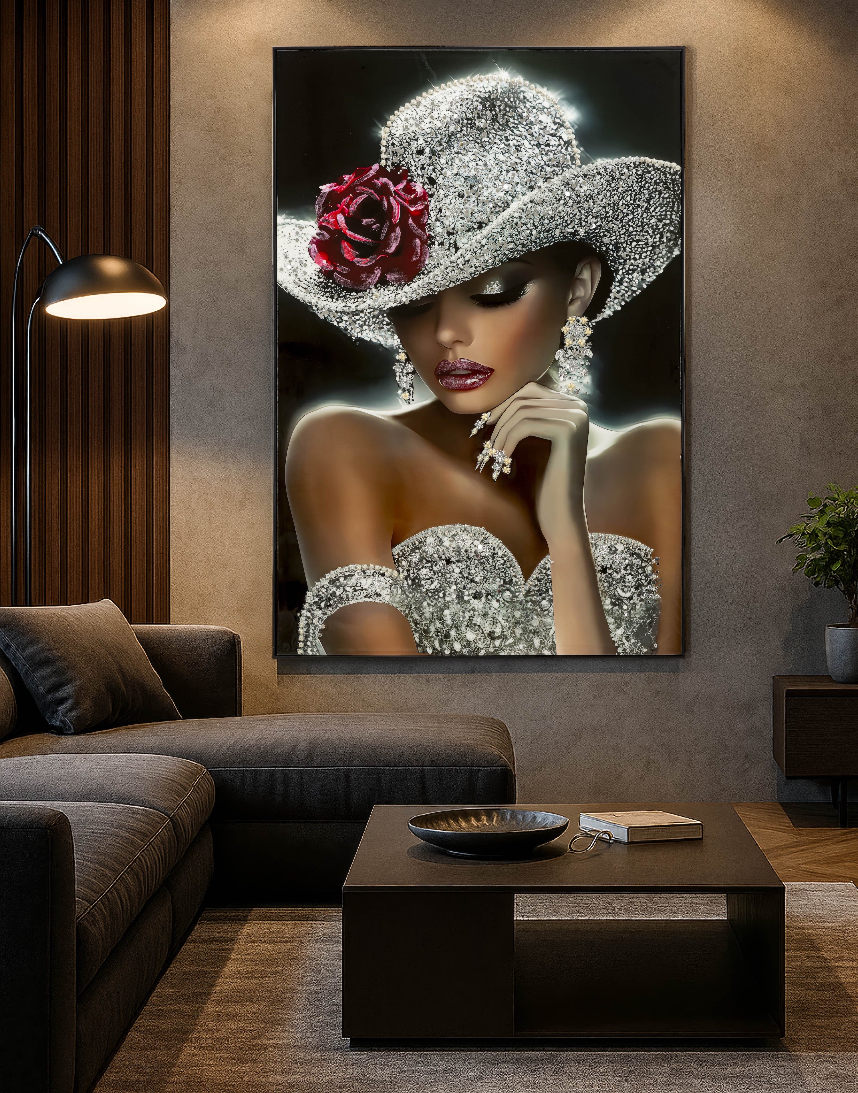 Wandbild Orléans Rouge Étoile Glamour Frau 102x152cm