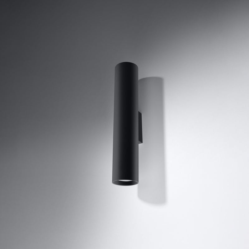Wall light LAGOS 2 Black – Modern wall lamp with two light sources