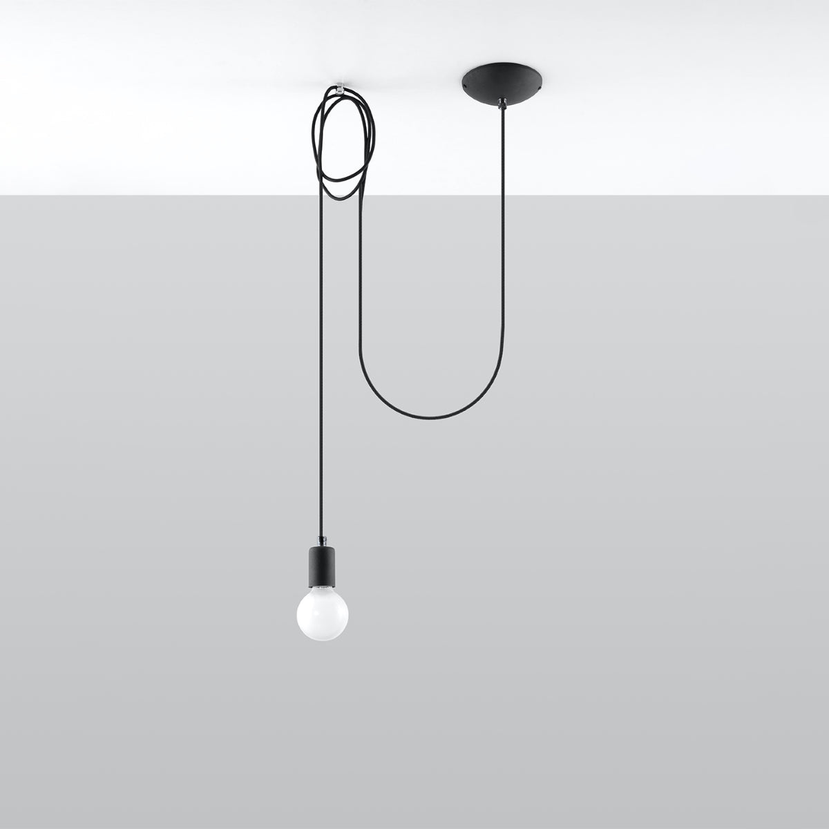 EDISON 1 hanging light black