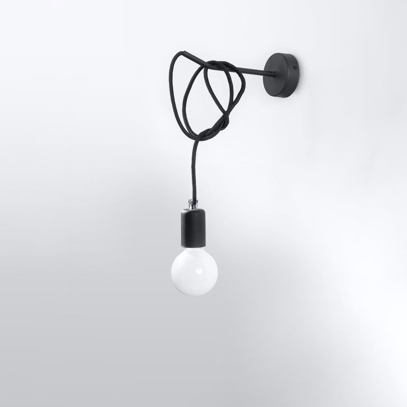 Wall light EDISON black