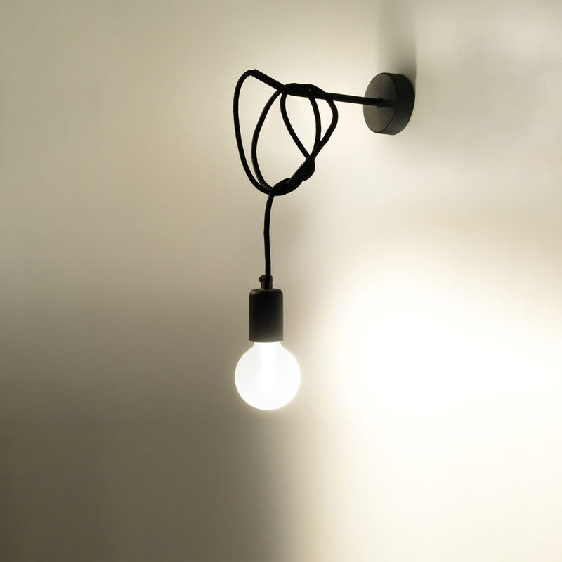 Wall light EDISON black