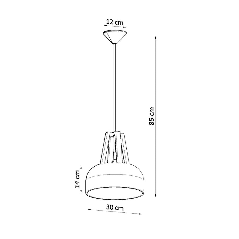 CASCO hanging light black/white