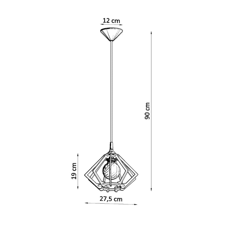 POMPELMO hanging light natural wood