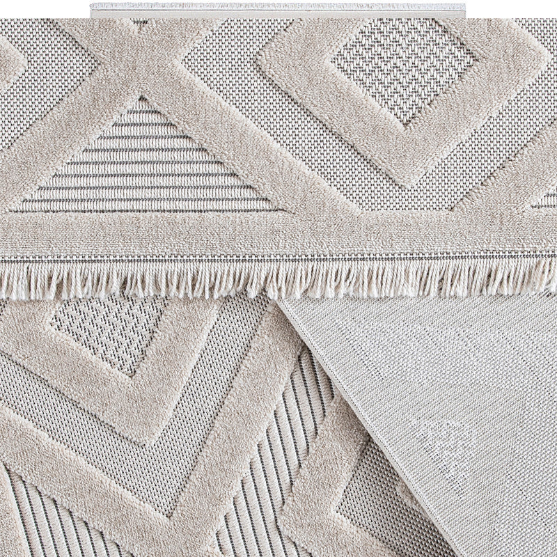 Sehrazat Teppichserie Oslo 9800 beige - Moderne Kurzflor Kollektion 2023/2024 in verschiedenen Größen