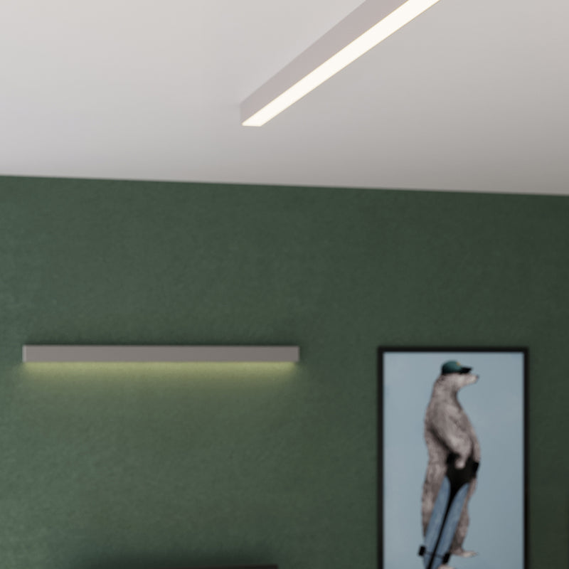 Wandleuchte PINNE 67 Grau 4000K Neutralweiß  – Minimalistisches Design für moderne Räume