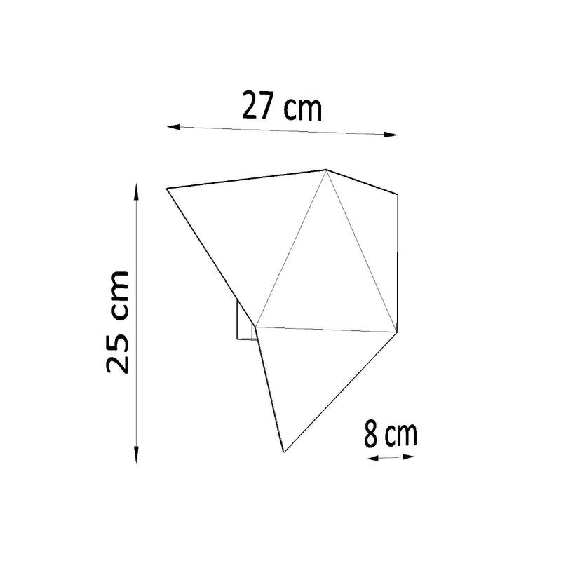 Wandleuchte SOLIDO schwarz