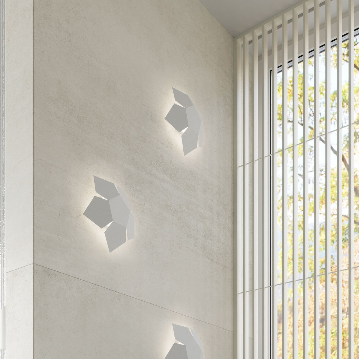 Wandlamp PENTA wit