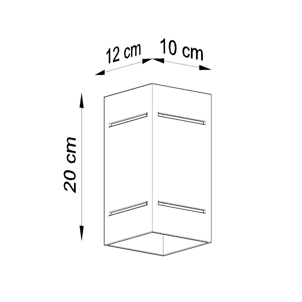 BLOCCO wall light white