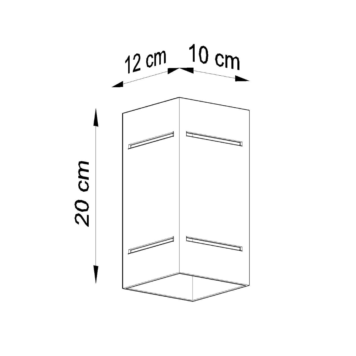 BLOCCO wandlamp zwart