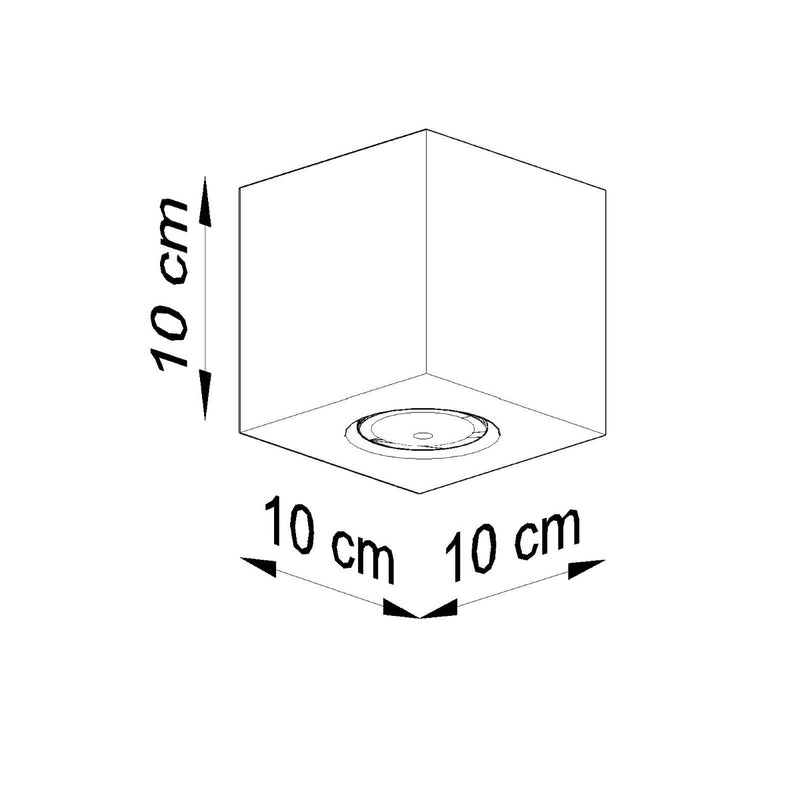 QUAD concrete ceiling light