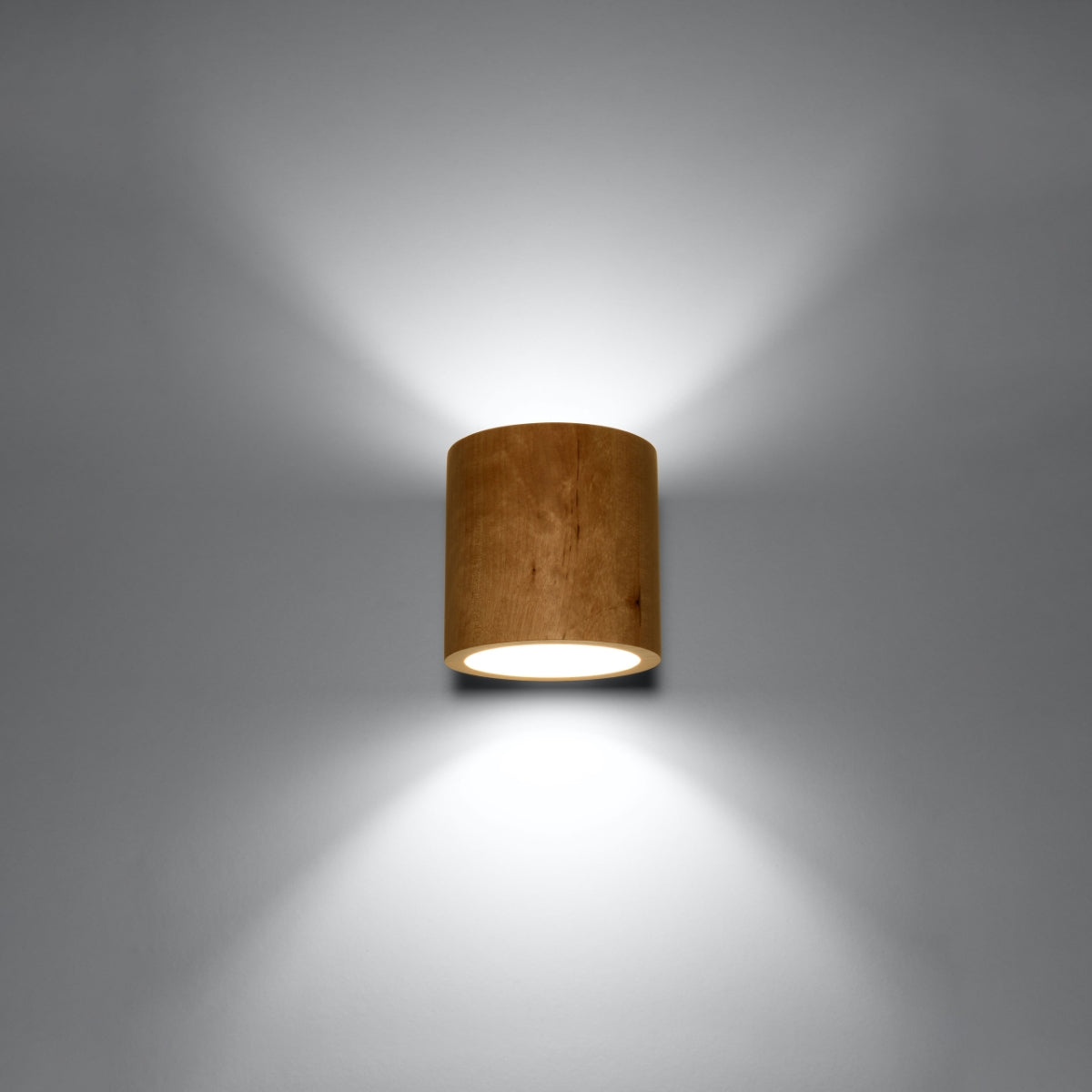 Wall light ORBIS natural wood