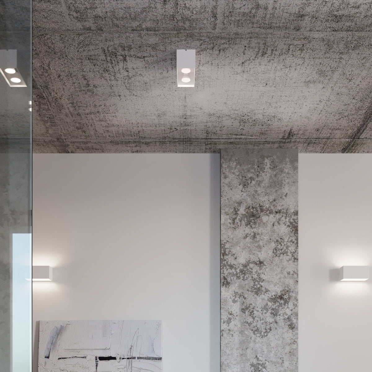 Wall light QUAD MAXI white