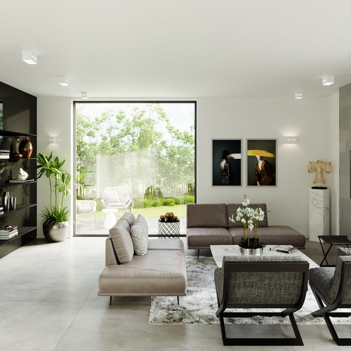 Wall light LOBO MAXI white