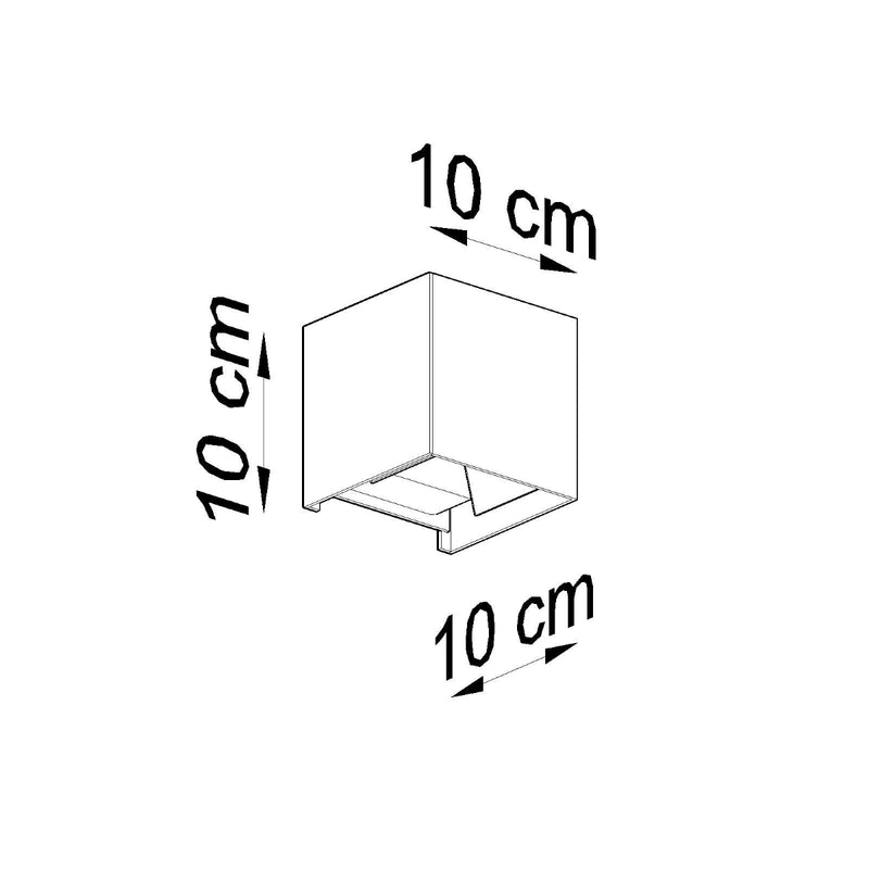Wall light LUCA white LED IP54
