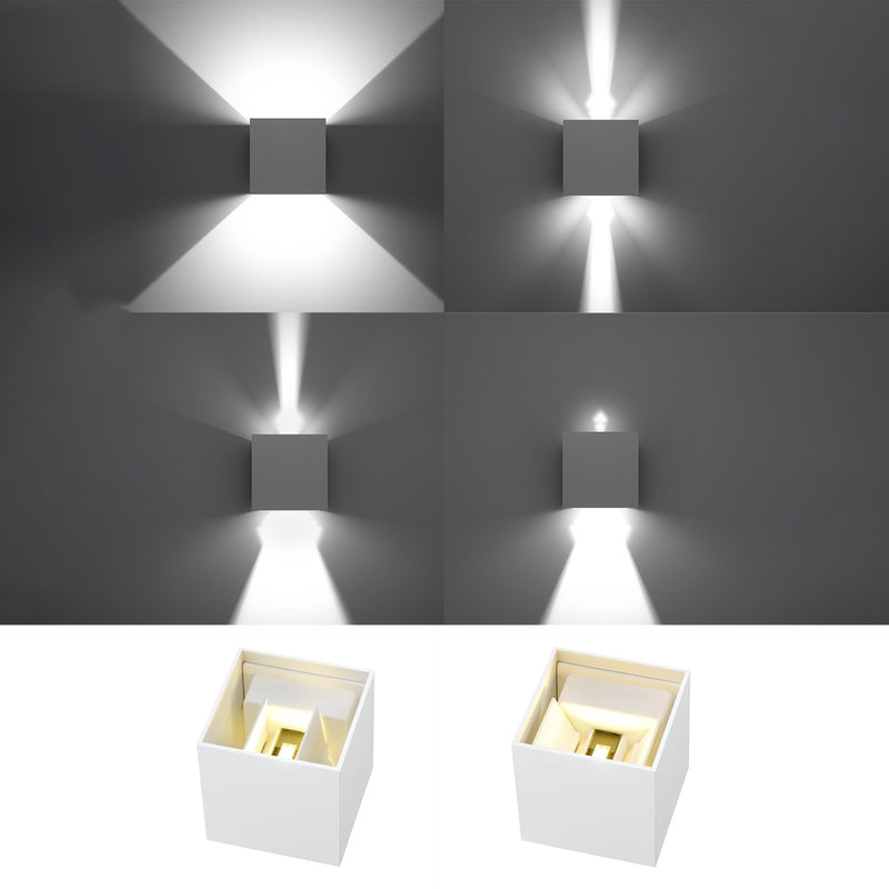Wall light LUCA white LED IP54