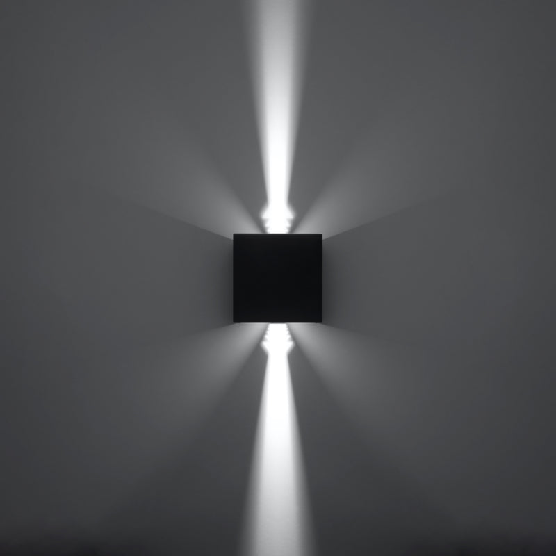 Wall light LUCA black LED IP54
