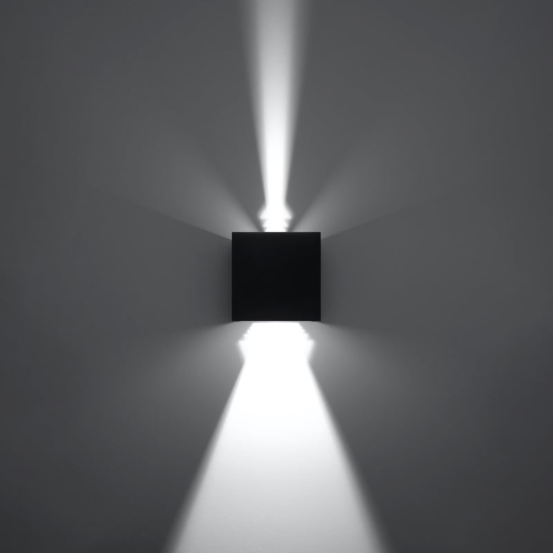 Wall light LUCA black LED IP54