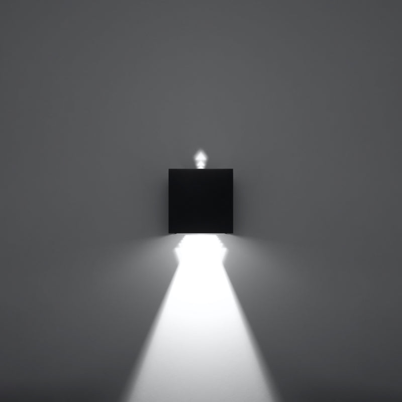 Wall light LUCA black LED IP54