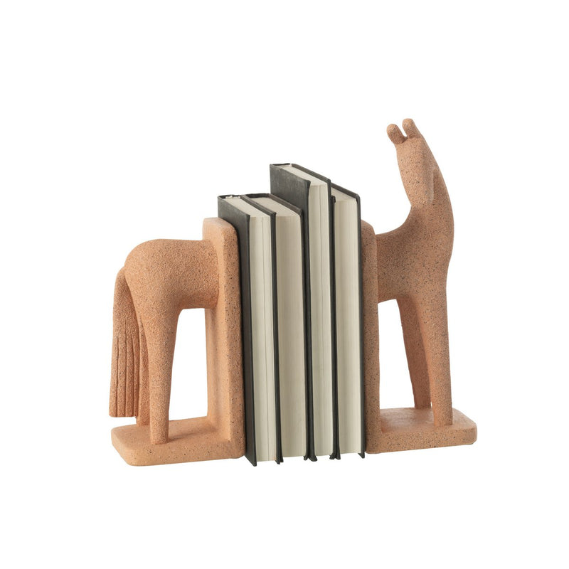 Bookend Horse Modern Resin Terra 2-piece set