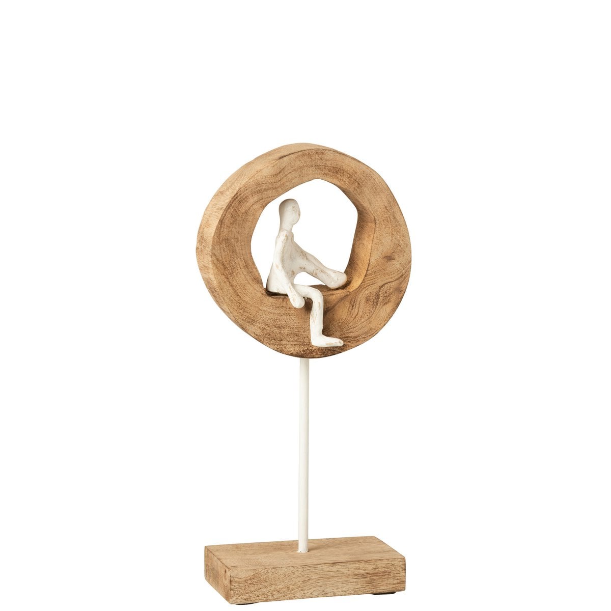 Denkerring Figur aus Mangoholz 38cm