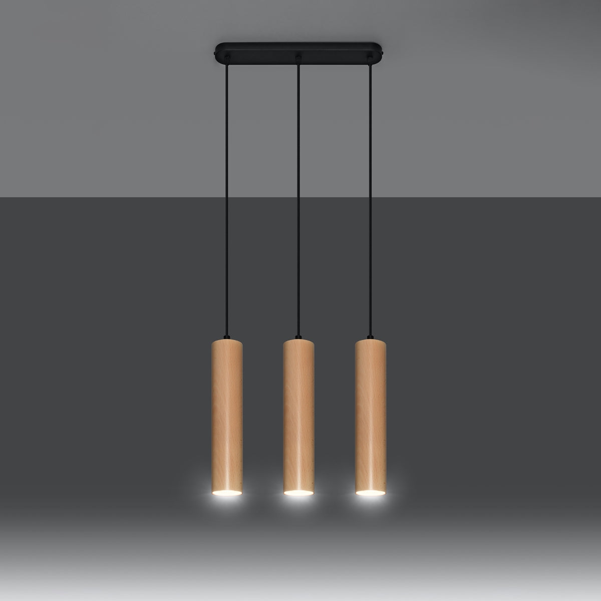 LINO 3 houten hanglamp