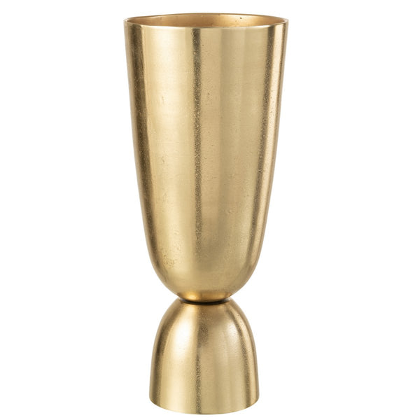 Golden Metal Vase Thor – Modern Decorative Vase 49 cm