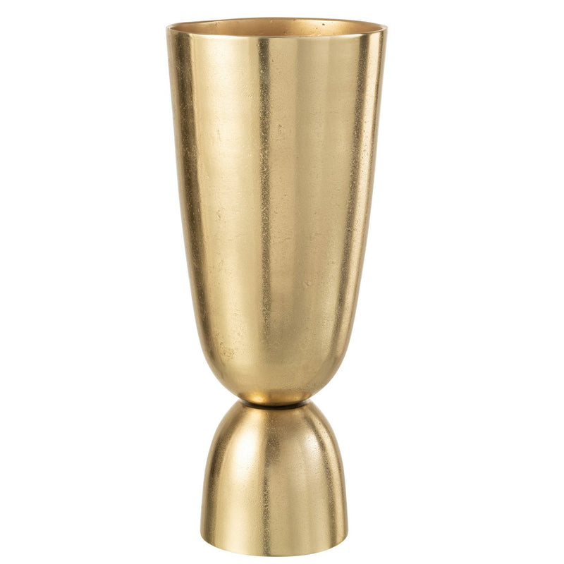 Golden Metal Vase Thor – Modern Decorative Vase 49 cm