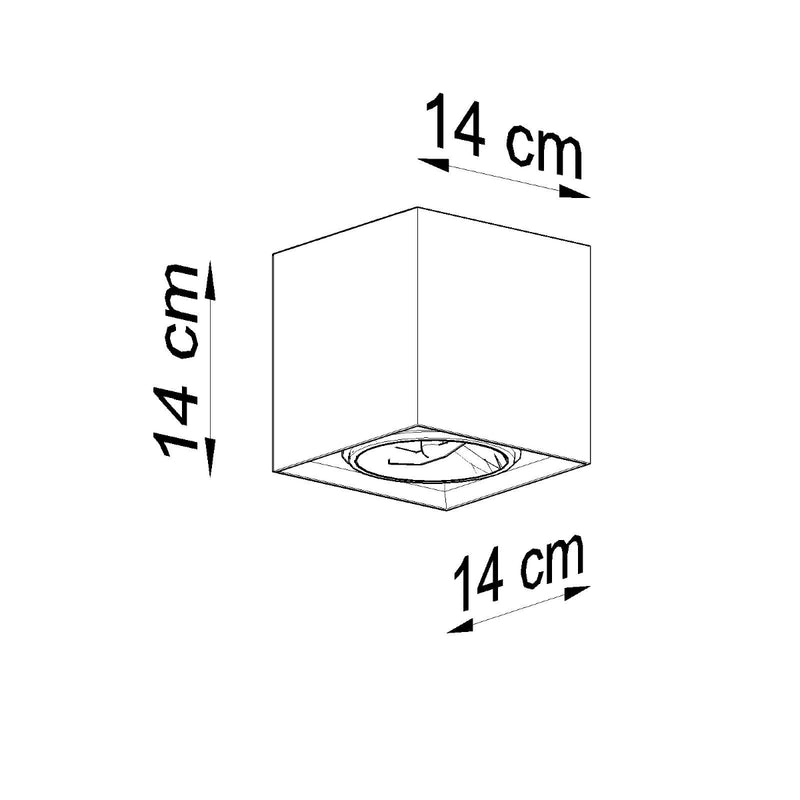 VALDE concrete ceiling light
