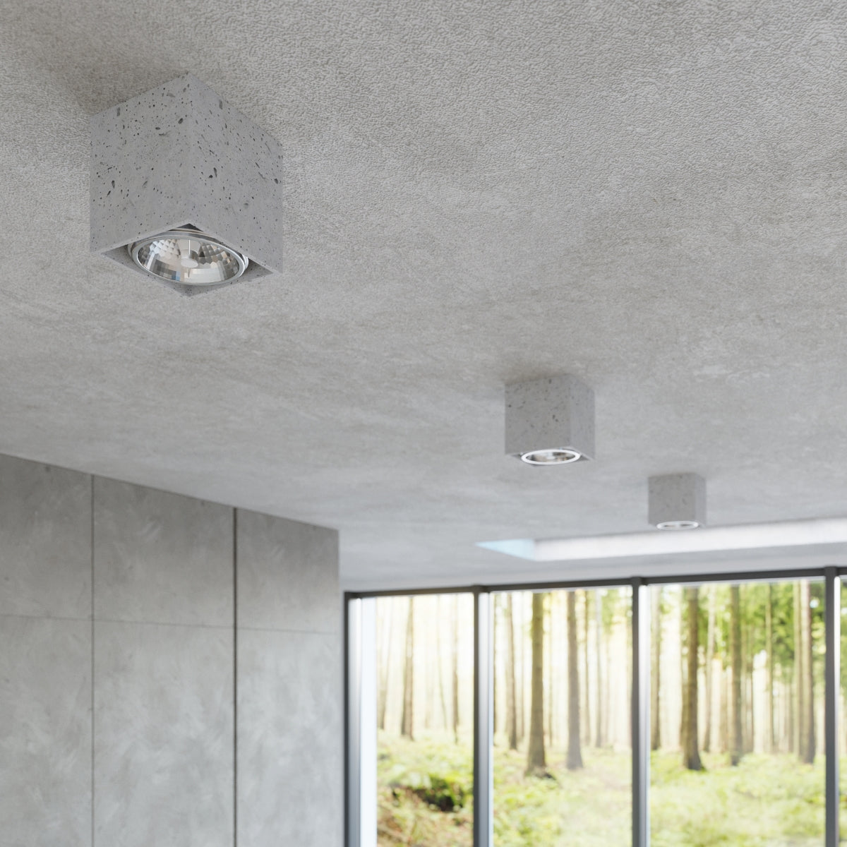 VALDE betonnen plafondlamp
