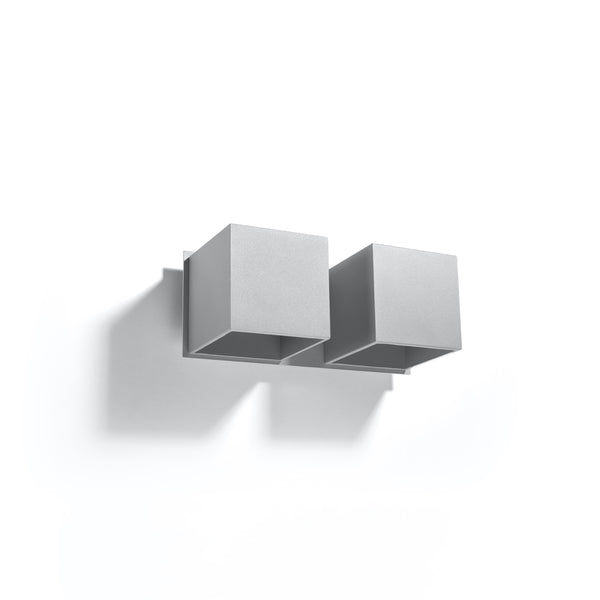 Wall light QUAD 2 gray