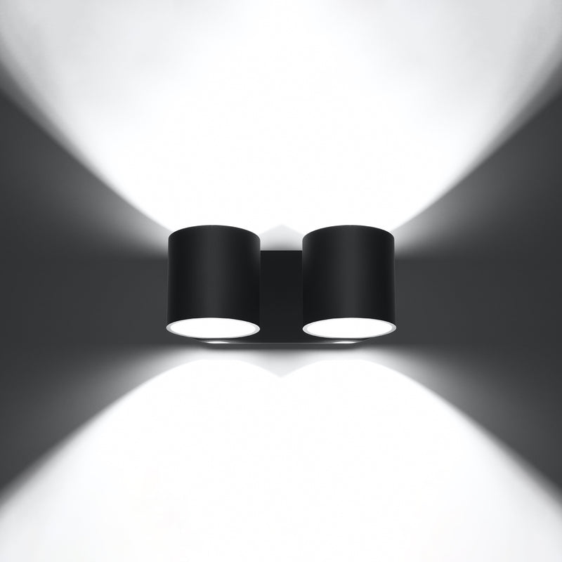 Wandleuchte ORBIS 2 schwarz