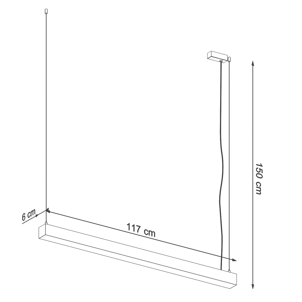 PINNE 118 hanging light white