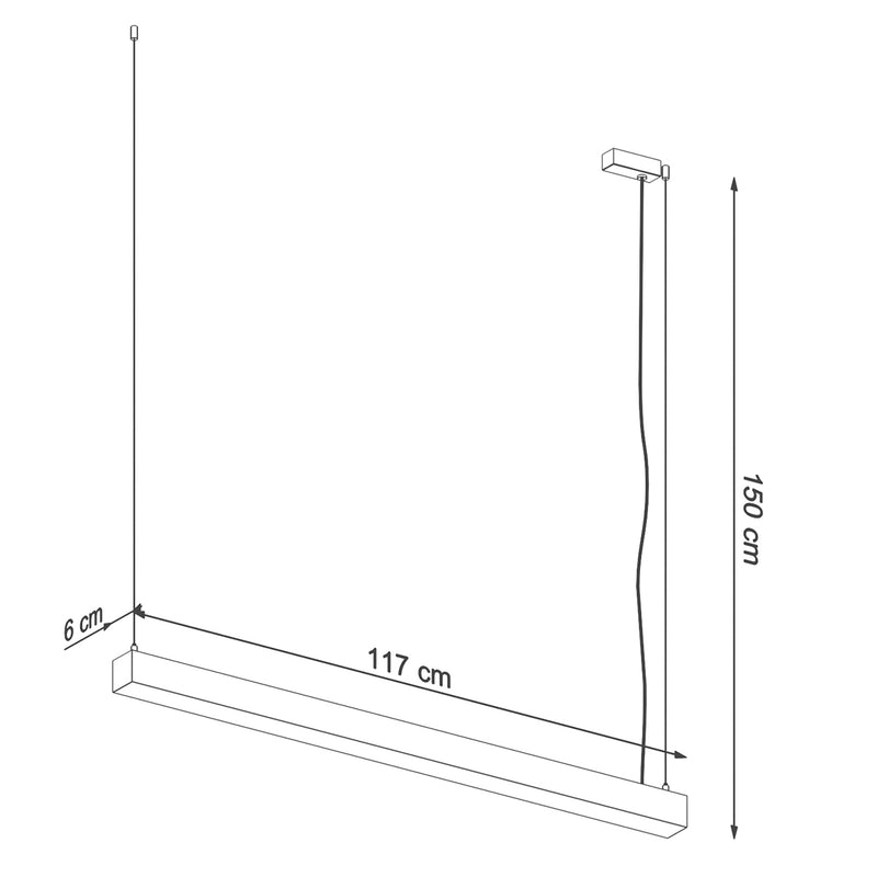 PINNE 118 hanging light white