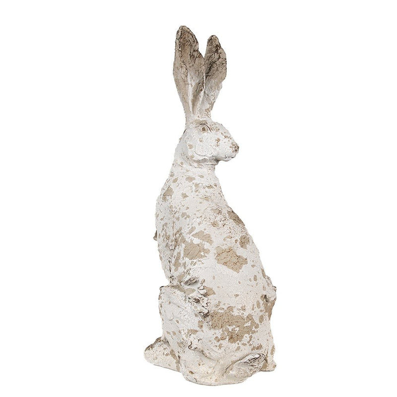 Decorative statue rabbit beige brown 24x17x47 cm