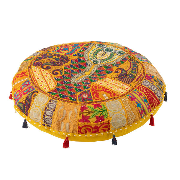 Rajasthan Runder Bodenkissen Pouf