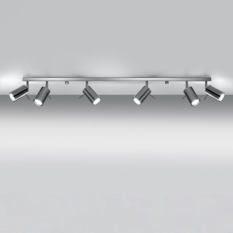 Plafondlamp RING 6L chroom