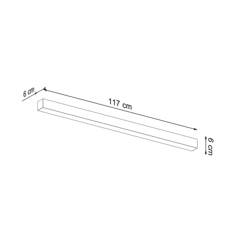 Wandleuchte PINNE 118 grau