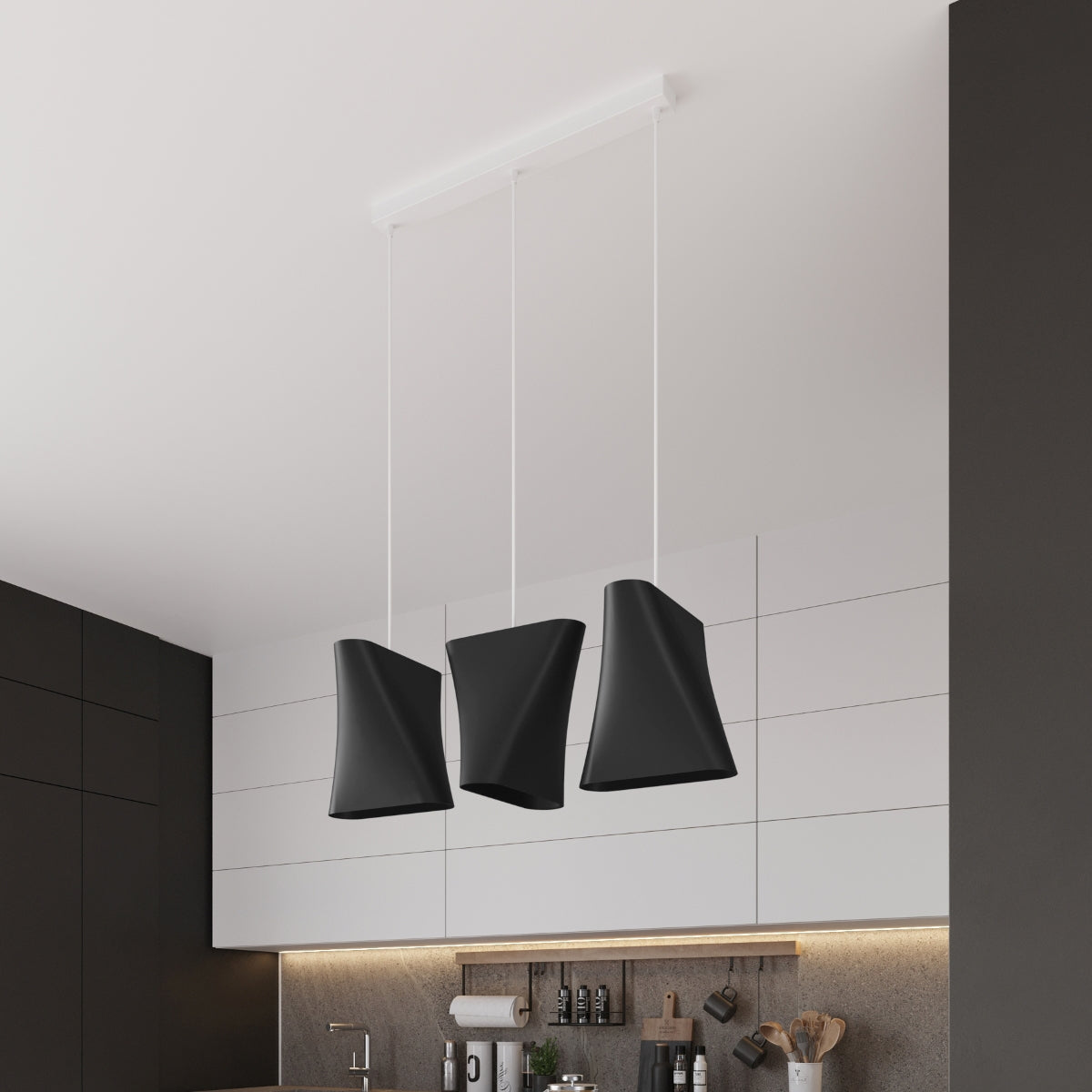Kroonluchter BLUM 2 wit