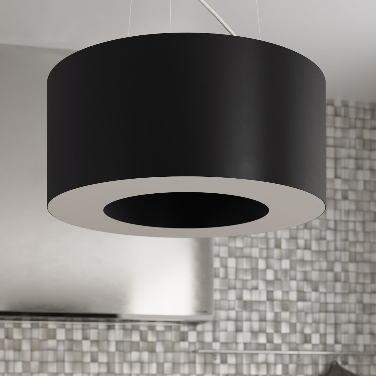 Chandelier SATURNO SLIM 90 black