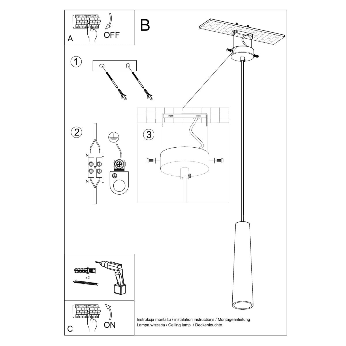 Keramische hanglamp ELECTRA