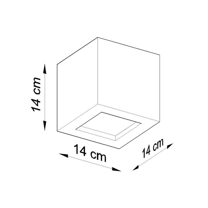 Wall light ceramic LEO black