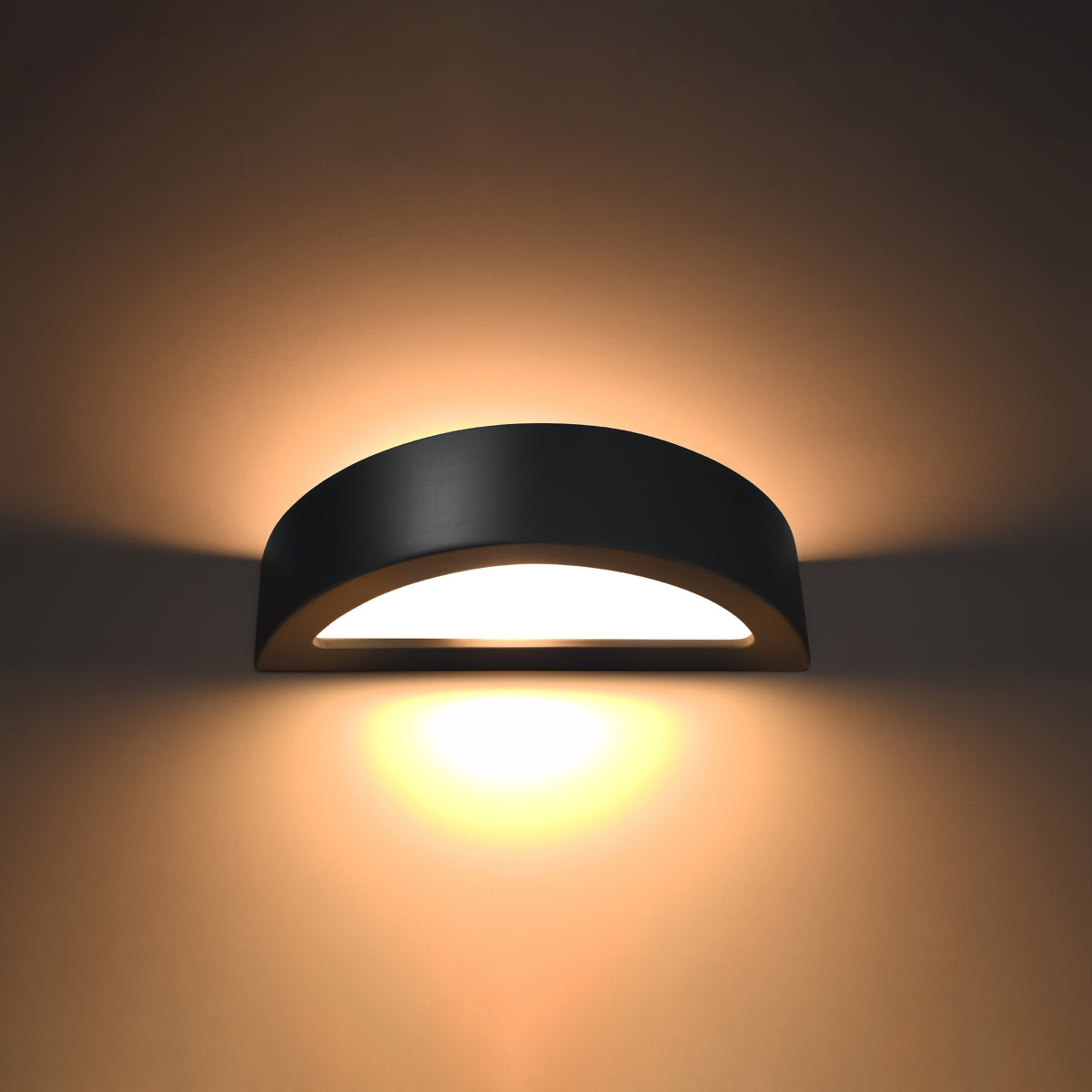 Wall light ceramic ATENA black