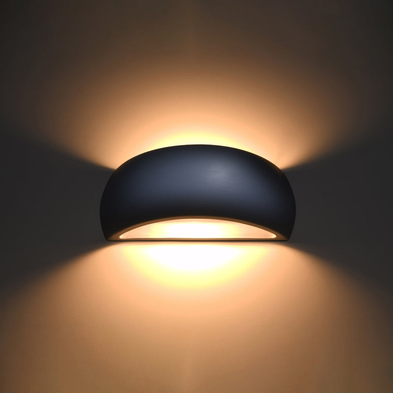 Wall light ceramic PONTIUS gray