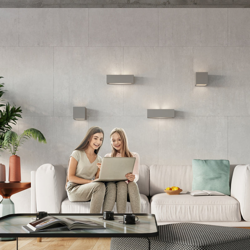 Wall light ceramic VEGA gray