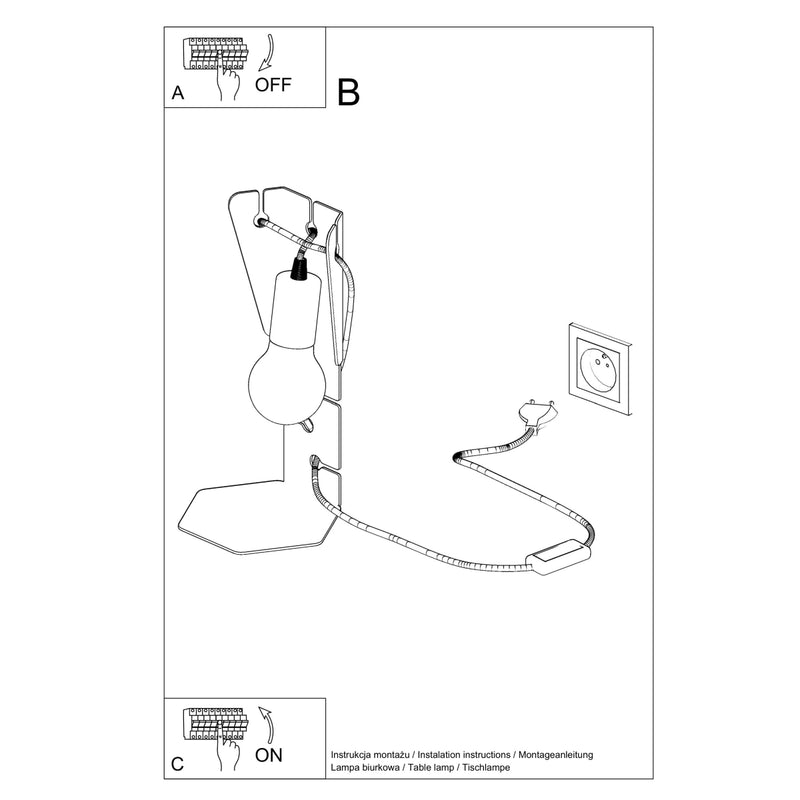 Table lamp ARBY white